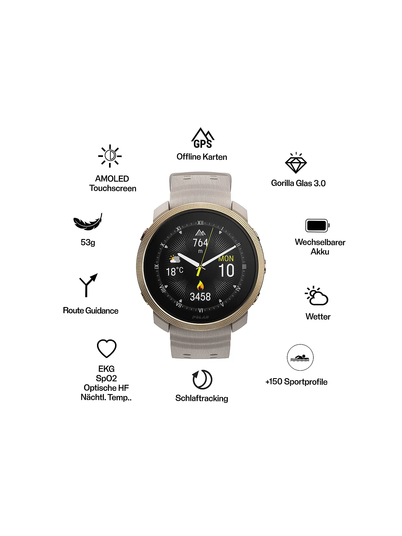 POLAR | Fitness-Smartwatch Vantage M3 | gold